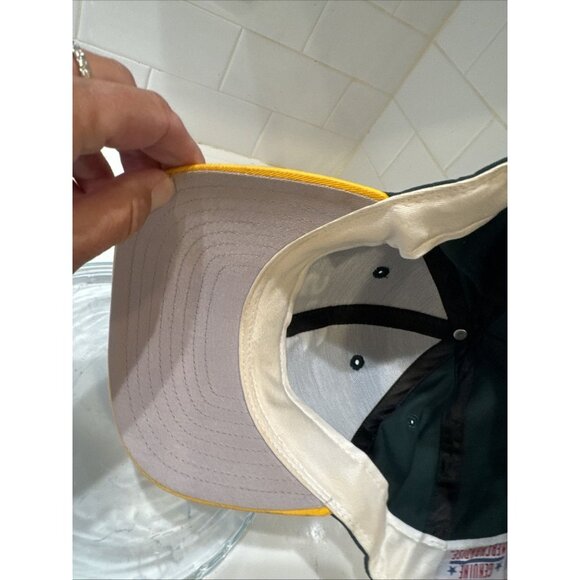 MLB - Oakland Athletics 9FIFTY Adjustable Snap-Back New Era Cap - Green / Yellow - Picture 5 of 7